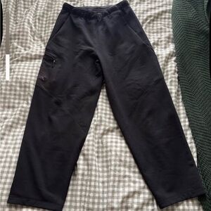 Arcteryx Aestas Black Wide-Leg Sweatpants with Side Zip Pocket